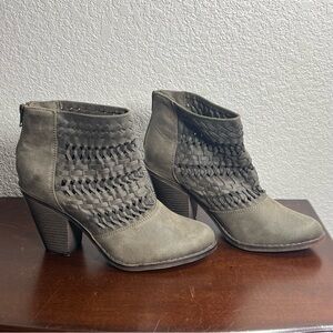 Fergalicious Gray Heeled Boots